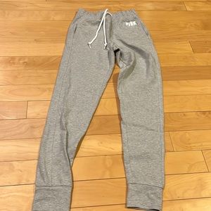 PINK grey joggers size xs